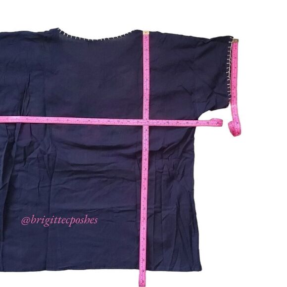 HANDMADE Traditional Embroidered Mexican Blouse - Picture 12 of 12